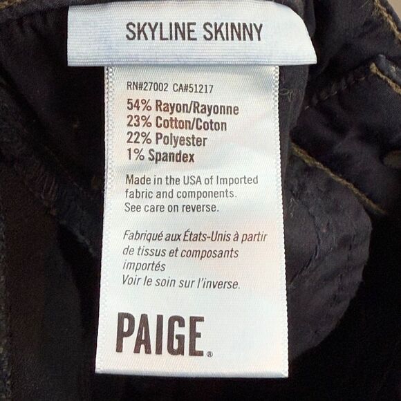 Paige Jeans Women 28 Blue Denim Mona Dark Wash Stretch Skyline Skinny Casual - Picture 9 of 9